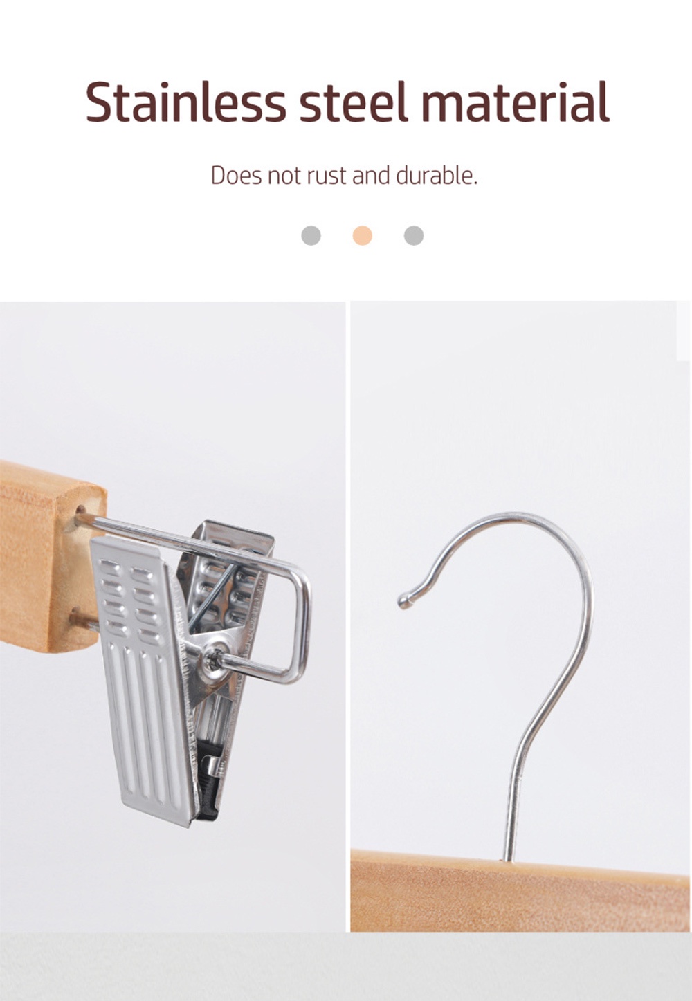 Premium Wooden Trousers Hanger-8